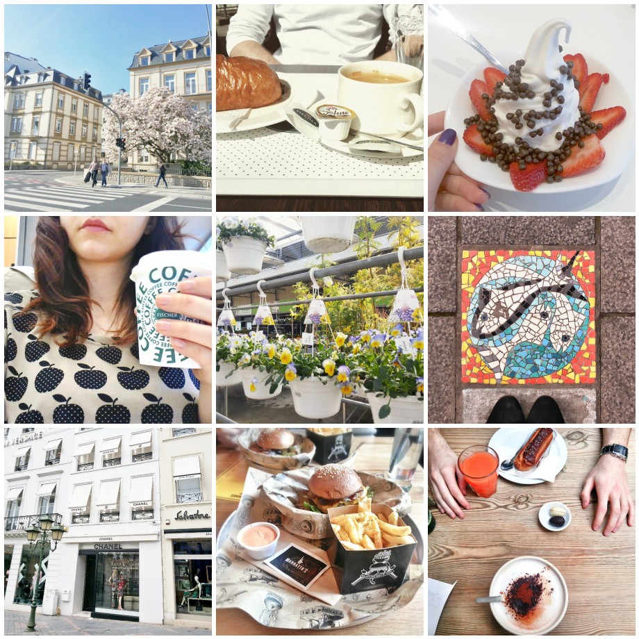 luxembourg, coffee, flowers, bruxelles, easter, yogurt, shopping, manhattns, burger, le pain quotidien