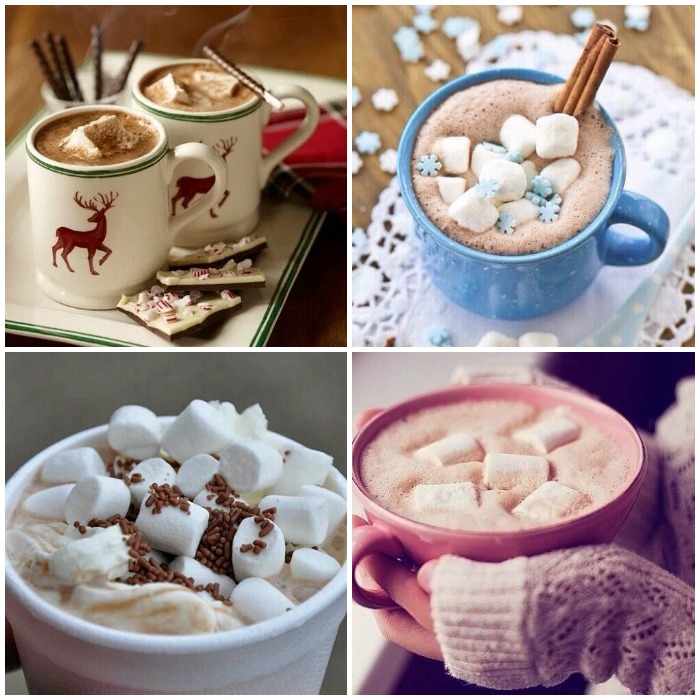 Hot chocolate and hot coffee love winter