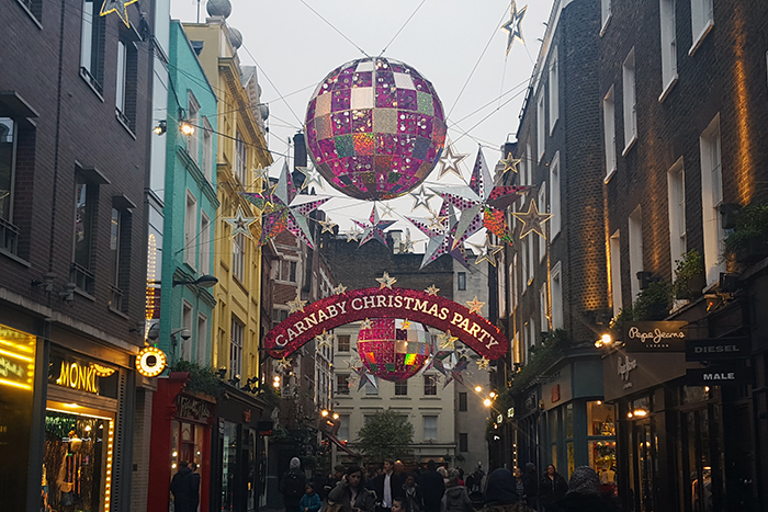 london christmas carnaby street