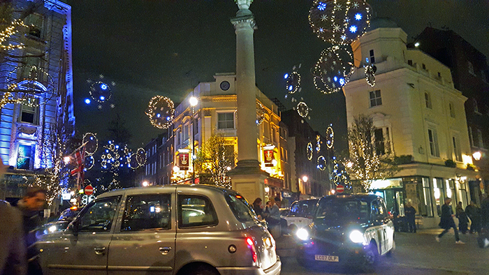 london christmas street