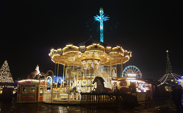 london christmas winter wonderland carousel