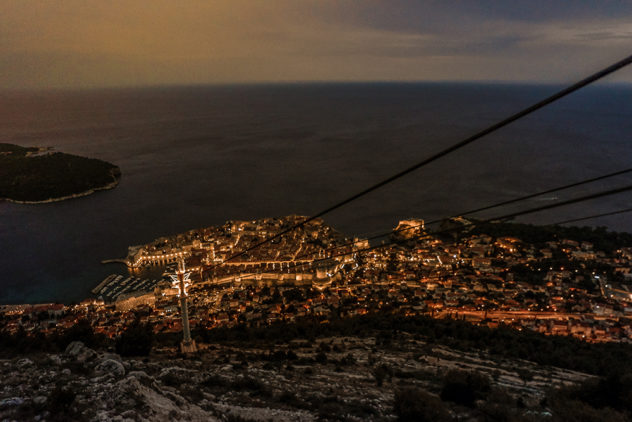 Best things to do in Dubrovnik_Cable Car by night
